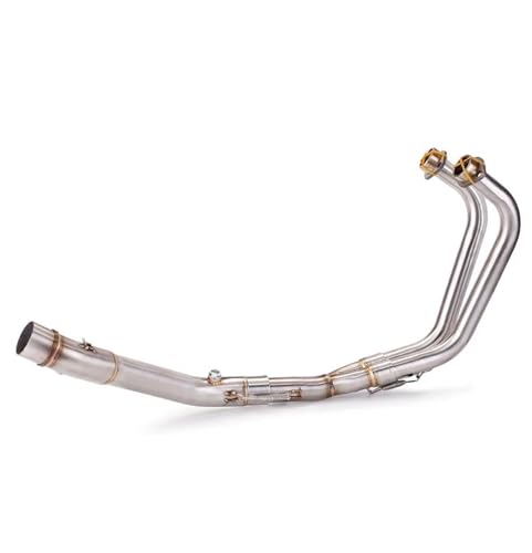 Échappement YZF R25 R3 MT-03 collecteur en acier inoxydable modifié argent 51mm