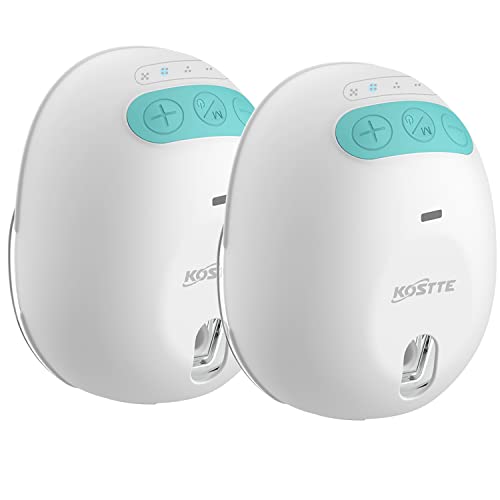 Image of Wearable Breast Pump, Electric Hands Free Breast Pump with 2 Mode&5 Levels, Portable Breastfeeding Pump, with Massage and Pumping Mode Painless Low Noise with Milk Bags White - Double