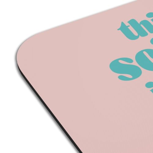 Grand format 39,5x28,5 cm set de table rose avec dessous en caoutchouc - 4