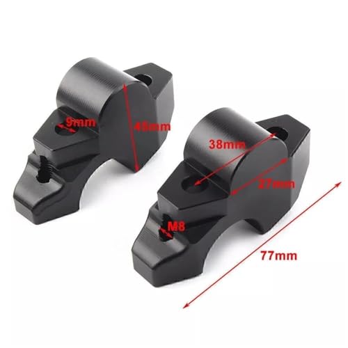 Moto riser guidon argenté pour XADV-750 ajustement ergonomique
