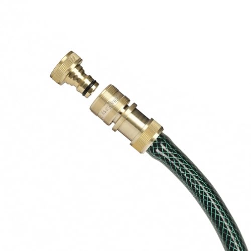 GORILLA EASY CONNECT Soaker Hose Pressure Reducer Regulator with Integrated Female Quick Connector - Includes Male Connector with 3/4 GHT Threads and Integrated 1/2 Inch Hose Barb - Solid Brass by GORILLA EASY CONNECT - Used condition - Image 3