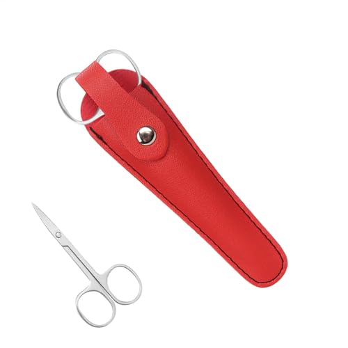 Funda para tijeras de salón de belleza, de herramientas de peluquería, estuche organizador de peluquería, de piel sintética duradera con múltiples ranuras, funda protectora para tijeras