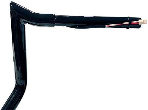 Miniatura 4 de Dominator Industries Perchas de gancho de carne negras de 1 14 pulgadas precableadas de 12 pulgadas compatibles con Harley-Davidson Bagger Touring