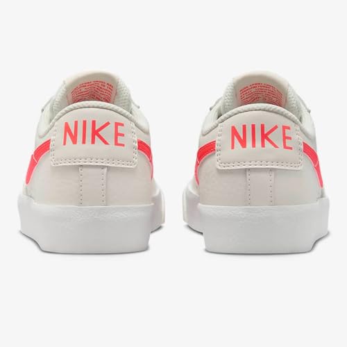 Nike Blazer Low '77 Big Kids' Shoes (DA4074-005, Phantom/Summit White/Bright Crimson) Size 5.53