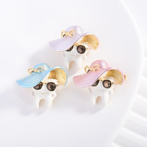 Image of 1PCS /6PCS Dental Pin Cute Enamel Dental Brooch Fashion Unisex Cartoon Clothing Badge Lapel Pin Campus Clothing Accessories Medical Jewelry Souvenir Gift Doctor Nurse Graduate Student