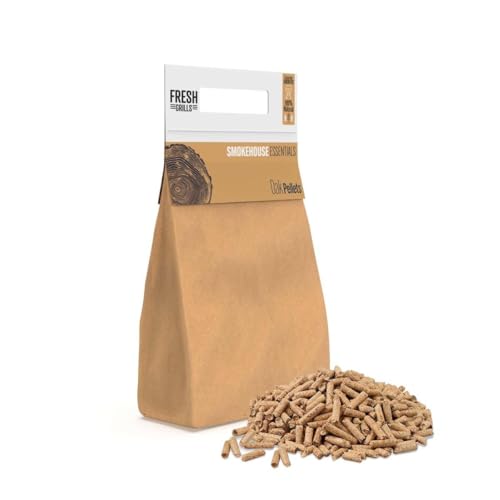 Fresh Grills Houtpellets voor barbecue, houtgestookte pizzaoven, kamado en buitenrokers, hoogenergetische houtsnippers 1,5 kg tot 18 kg (appelhout, 3 kg)