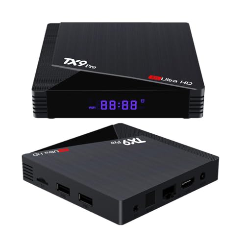 Image of FORIDA TX9 Pro Smart Android TV Box 4GB RAM 32GB ROM | Android 12.0 6K Ultra HD Streaming Device | Dual WiFi 2.4G /5G, Bluetooth, Quad-Core CPU, H.265 HEVC Media Player | Set Top Box