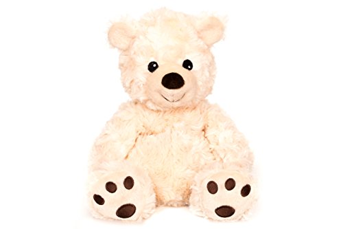 Habibi Plush Coussin chaud en forme d'ours en peluche Compatible micro-ondes