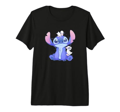 T-shirt Stitch Disney Saint-Patrick avec motif de canard chanceux pour adulte