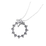 DOOLY Anime los Siete pecados Capitales Collar de dragón Nanatsu no Taizai Colgante de Metal Collar para Hombres Mujeres Gargantilla Accesorios de joyería