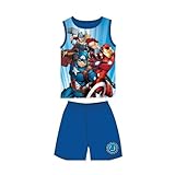 Matière: 100% coton arlis Ensembles shorts et haut Marvel - Ensemble Tee-Shirt Short Avengers Marvel (Ensemble Tee-Shirt Short-E, 3 Ans - 98 cm)
