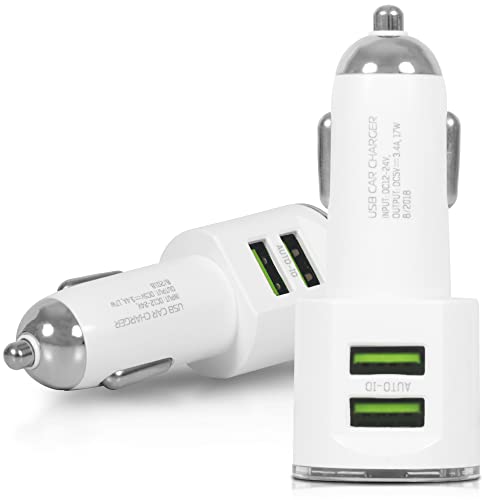 Carregador Veicular 3.4A Carga Rápida Automotivo 2 Entradas para Cabo Usb Celular Tablet