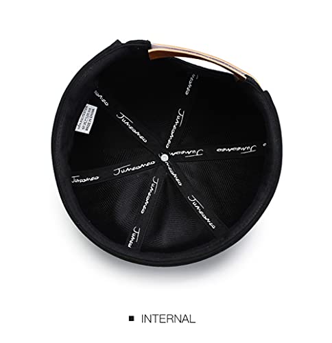 Image of No Brim Skullcap Sailor Cap Adjustable Rolled Cuff Docker Beanie Hat Brimless Caps for Men