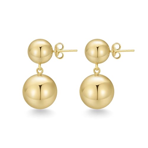 Image of FRUMOS 18K Gold Plated Chunky Hoop Earrings for Women Fashion Thick Gold Hoops Set Jewelry for Birthday Christmas Gifts