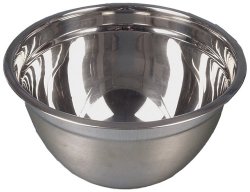 Professional Longlife Stainless Steel Mixing Bowl 140 x 64 mm (Dia. x H) by Chabrias Ltd