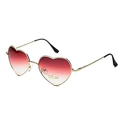 Rose Red Gradient Lens+gold Frame