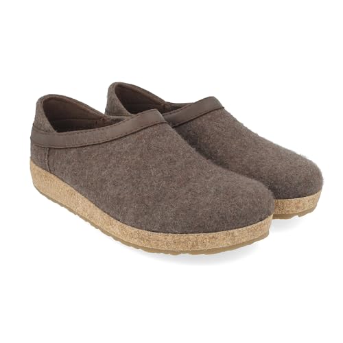 Image of HAFLINGER Grizzly GZH Felt Clog Mule | Casual Shoes