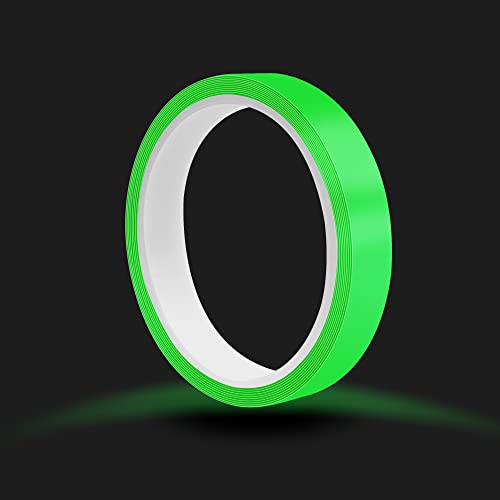 Bande Fluorescente Lueur dans Le Noir Ruban étanche Lueur Ruban d'avertissement de sécurité pour escaliers marches Fournitures de scène 5 m x 15 mm