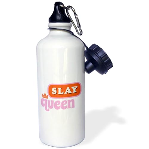 3dRose Simple Text of Slay Queen - Water Bottles (wb-385054-1)