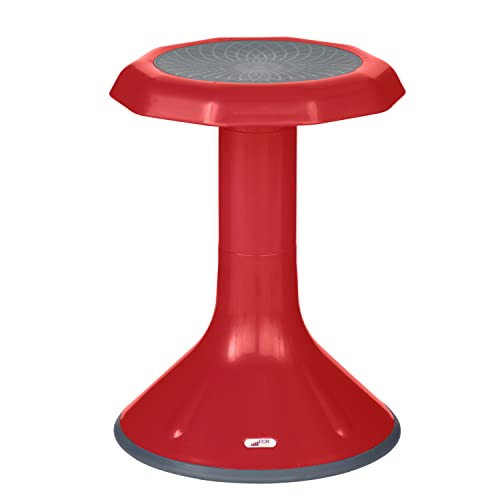 Image of ECR4Kids ACE Active Core Engagement Wobble Stool, 18-Inch Seat Height, Flexible Seating, Red