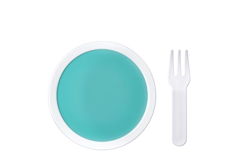 Mepal - Fruitbox Campus - Snack box for kids - Dishwasher and microwave safe - BPA free - 300 ml - Turquoise - Image 2