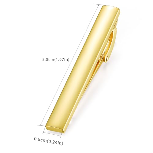 Image of HONEY BEAR 5cm /5.4cm /6cm Mens Tie Clip Bar for Normal Size Steel Business Wedding Gift 1.97 inch /2.12 inch /2.36 inch