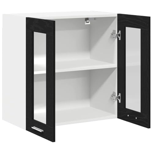 Miniatura 7 de Vidaxl Mueble Colgante Con Estante Roble Negro 60 X 31 X 60 Cm, Amplio Espacio, Muebles De Cocina Modernos, Utilidad Duradera, Diseño Rectangular, Soluciones Inteligentes Para Organización