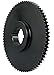 Martin Roller Chain Sprocket, Taper Bushed, Type C Hub, Double Strand, 10B Chain Size, For 2517 Bushing, 15.88mm Pitch, 95 Teeth, 63.5mm Max Bore Dia., 489.4mm OD, 107.95mm Hub Dia., 25.55mm Width