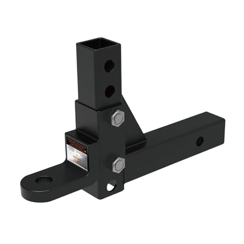 Leona Co 6000LBS Adjustable Towbar Tow Bar Ball Mount 2" Hitch Towing Trailer 4WD Car