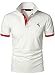 HOOD CREW Men’s Classic Polo Shirt Short Sleeve Shirts Lightweight Casual Tops Beige M