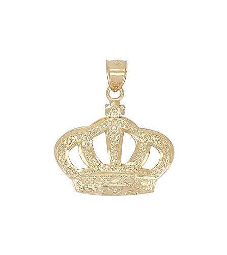 STUNU 10K Yellow Gold Crown Pendant