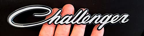 Dodge Challenger Script Steel Magnet - Grey (Magnet - 7" X 1.5")