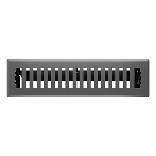 Imperial RG3442 Montezuma Decorative Floor Register, 2.25 x 12-Inch, Grey Granite