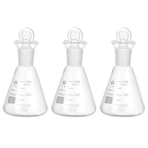 Fiole Erlenmeyer de haute précision 150ml en verre borosilicaté durable