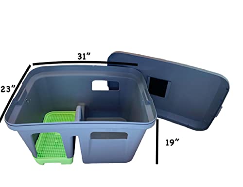 Arenero Cubierto para Gatos The Grate Litter Box 31x23x19 in miniatura 2