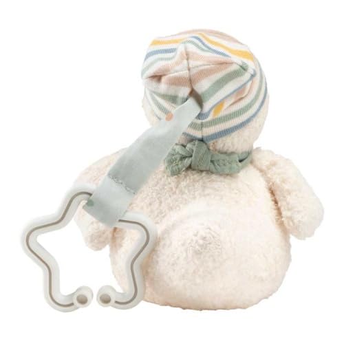 Pendentif jouet canard Edda Lou avec bonnet, doudou avec suspension en étoile pour une fixation facile sur la poussette, le siège bébé ou le parc – Image 6
