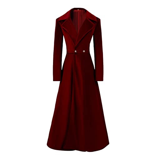 Manteau gothique en velours féminin idéal pour vos sorties d'automne et d'hiver - 3