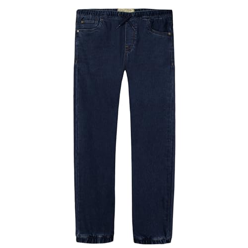 Nautica Boys Pull-on Stretch Denim Jogger-Style Jeans, 5-Pocket Style & Drawstring Closure