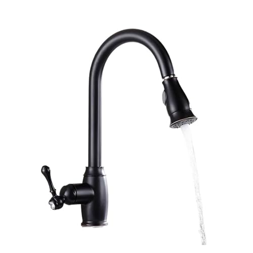 Grifo de cocina negro extraíble para un estilo moderno 2