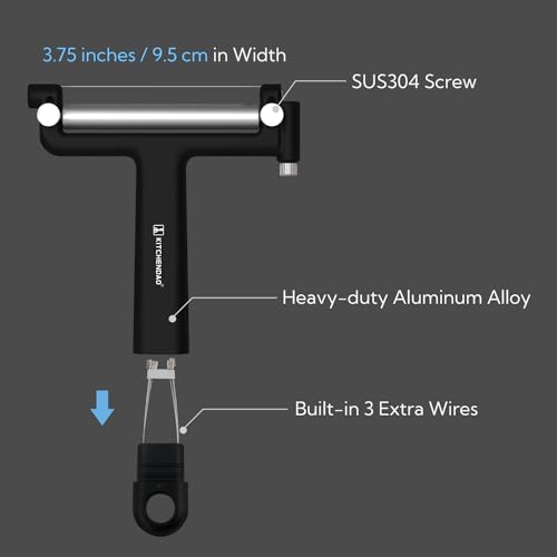 Kitchendao KD20197 Adjustable Wire Cheese Slicer Cutter, 50% Stronger Wires With 2Nd Gen Wire Fixing Mechanism, Adjustable Hand-Held Wire Cheese Cutter, Quick Replacement, Dishwasher Safe thumb #4
