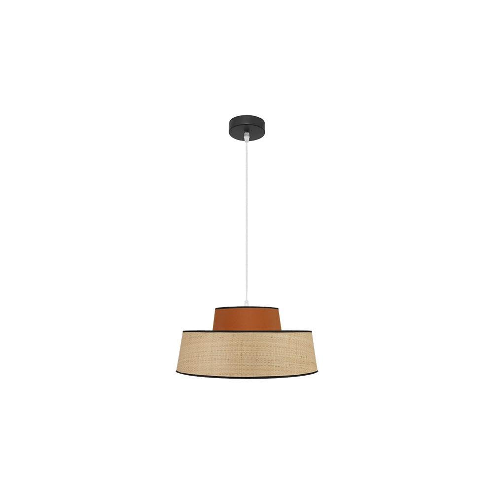 Zarivy Pendant Light 1xE27, Natural Design in Pumpkin, Dimensions 40x40cm, Ideal for Decorating and Providing Warm Lighting.