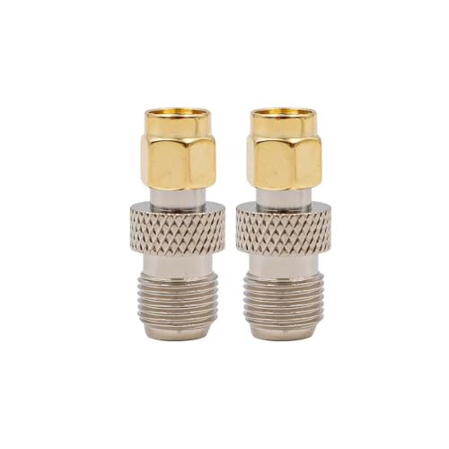 Sarini 2 uds Adaptador SMA a TNC SMA Macho a TNC Conector Coaxial Hembra para enrutador de Antenas SMA Macho a TNC Adaptador Coaxial Hembra