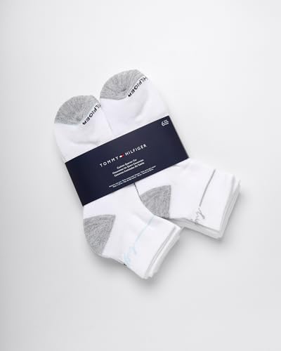 Image of Tommy Hilfiger Womens Quarter Socks - 6 Pack Soft Cushioned Athletic Performance Ankle Socks for Women for Sports and Running