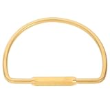 COLLBATH Llavero de Latón Puro en Forma de Gota Anillo Dividido D para Llaveros Metálicos Accesorio Resistente para Manualidades y Organización de Llaves Uso Diario y Obsequio Práctico