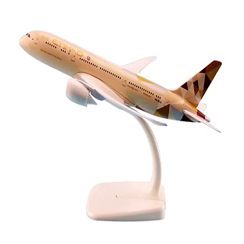 Avión Boeing 787 de metal 20cm con soporte de exhibición para coleccionistas de aviación