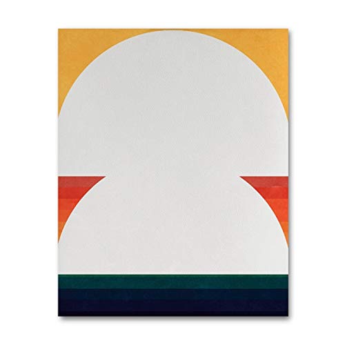 Lienzo abstracto de arte moderno con diseño bohemio elegante de 50 x 70 cm 3