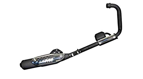 Image of SILENCER'S for Bajaj Pulsar DTSI 150cc 180cc Motor Bikes. It Comes with 3 COMPLIMENTARY Heat Protection Shields /Covers /Guards amounting to Rs. 470 at no Extra Cost. (Simple Matte Black)