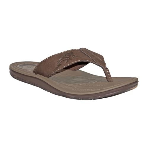 Margaritaville Men's Soft Pu Footbed with Lightweight Eva Outsole Flip Flop