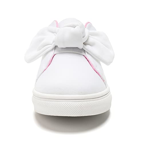 FUNKYMONKEY Girls Sneakers Lightweight Cute Bowknot Casual Walking Shoes for Toddler/Little Kids3