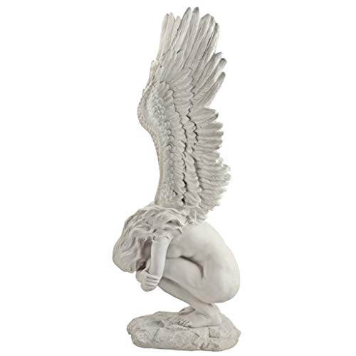 Design Toscano Remembrance and Redemption Angel Religious Statue for Indoor/Outdoor Garden, Large 30 Inch Tall, Cast Stone Resin Antique Stone Finish  
Design Toscano Remembrance and Redemption Angel Religious Statue, Large 30 Inch Tall, Perfect for
